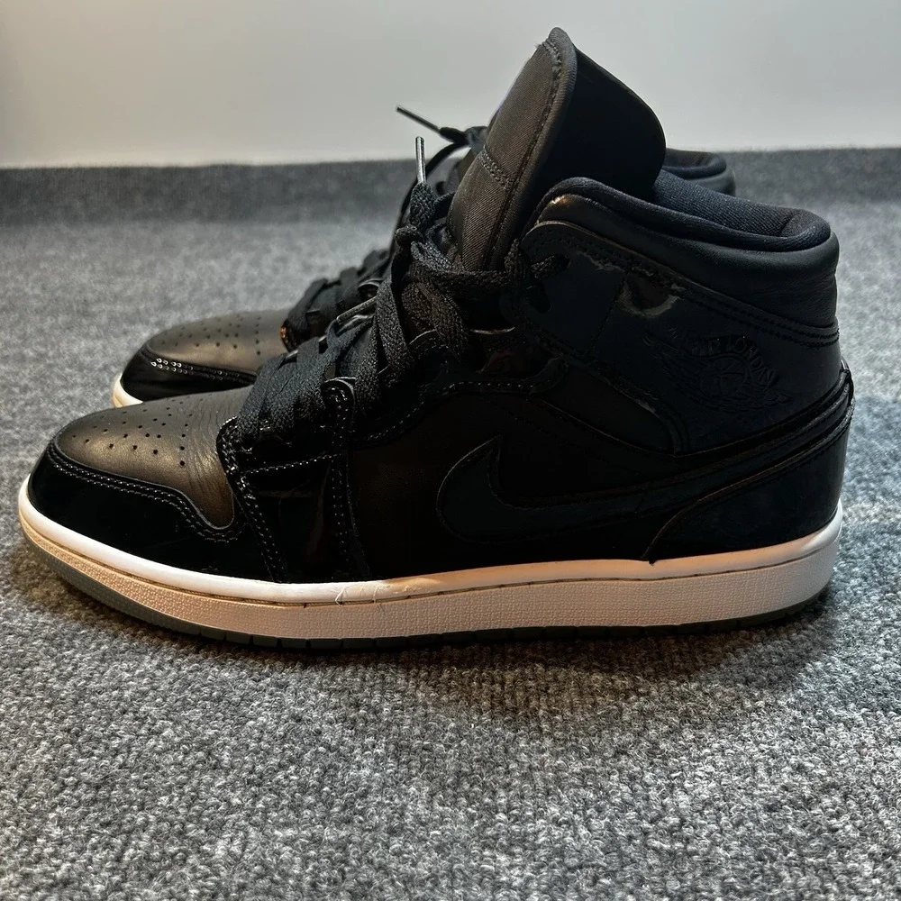 Air Jordan 1 Mid SE Space Jam Black Dark Concord Men's Size 10